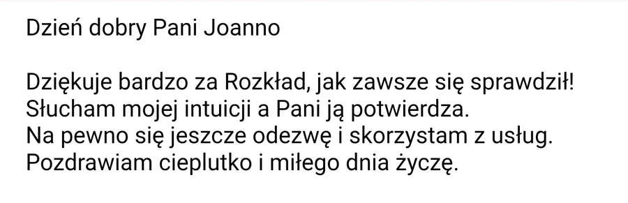 Opinia klientki